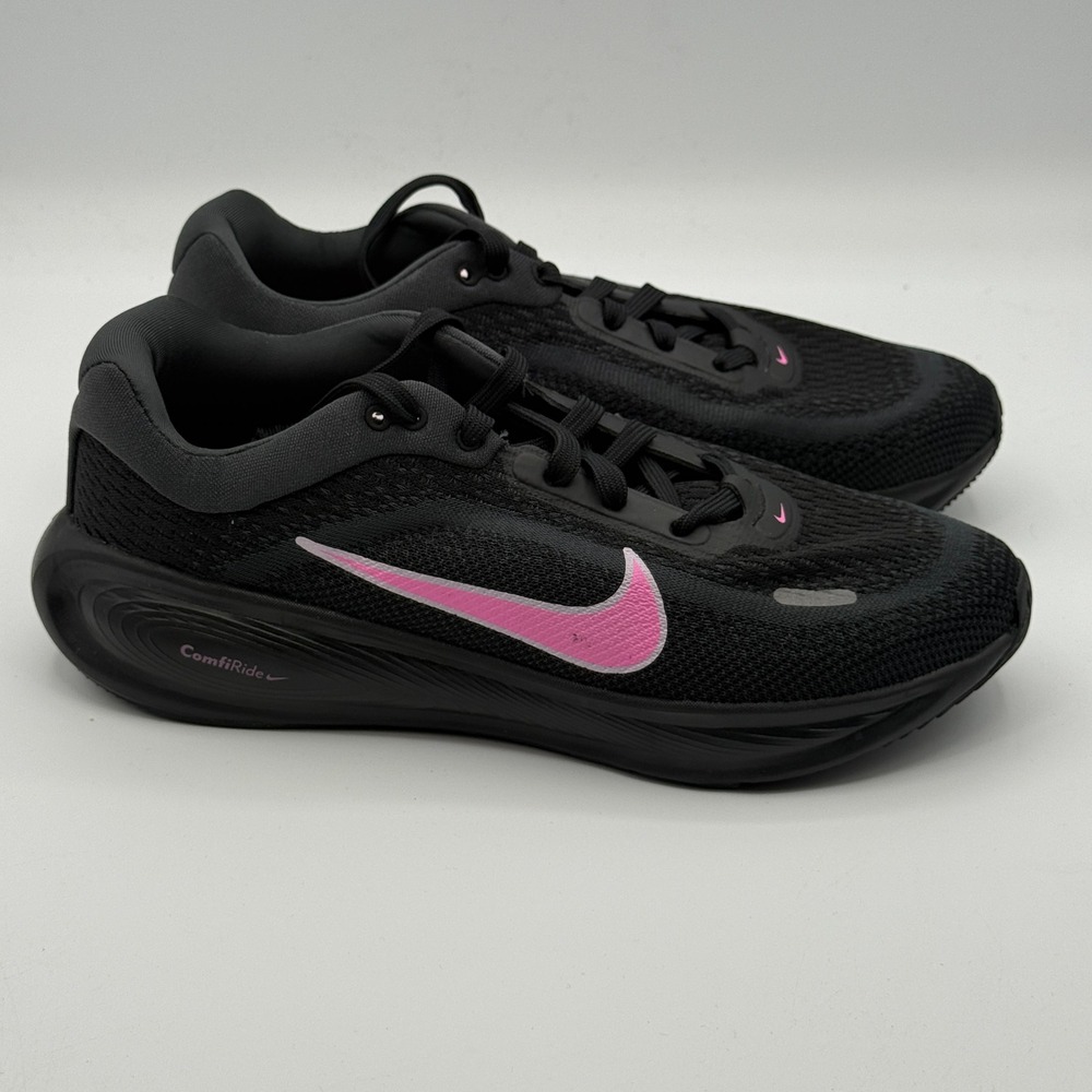 Nike Stellar Ride Shoes Youth Size 4Y Black Playful Pink Running HQ3266-005
